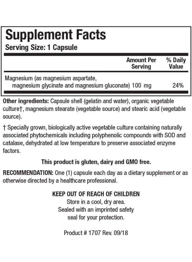 Biotics Research Mg-Zyme Triple Magnesium Complex 100 mg- Magnesium Glycinate, Gluconate, Aspartate Chelated Supplement, High Absorption, Support Sleep, Energy, Cardiovascular Health - 100 Capsules - Image 4